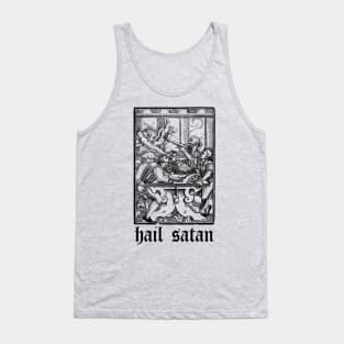 Hail Satan Vintage Illustration Art Tank Top